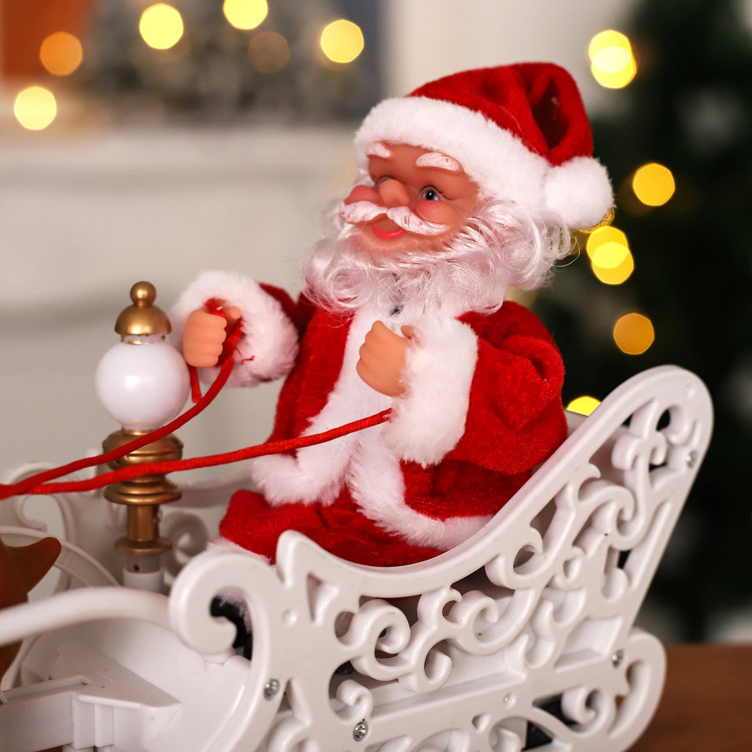 Santa Claus and Reindeer Figures Set