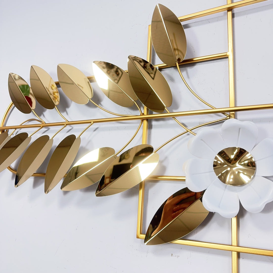 Elegant Botanical Wall Art Sculpture