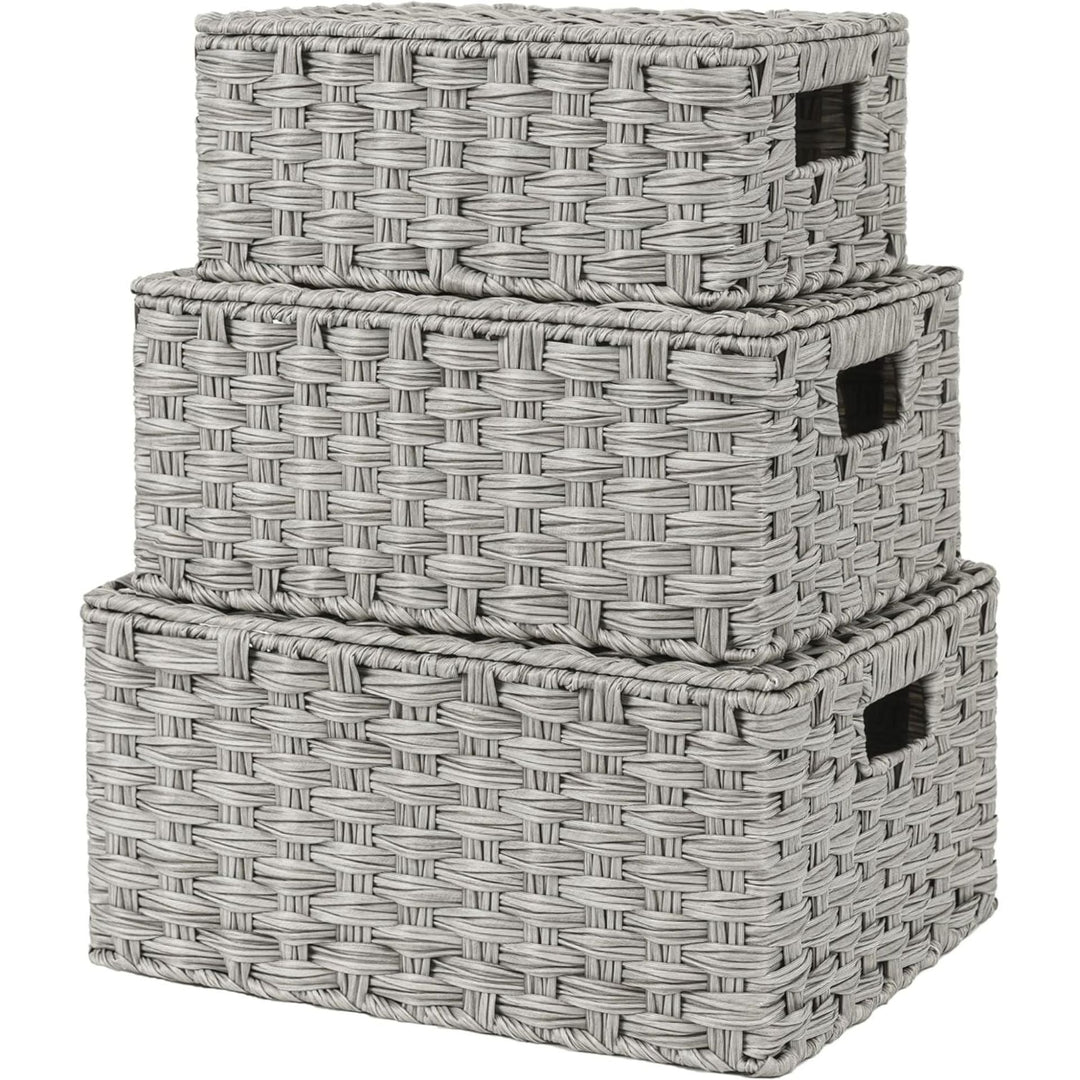 Handwoven Storage Baskets Set