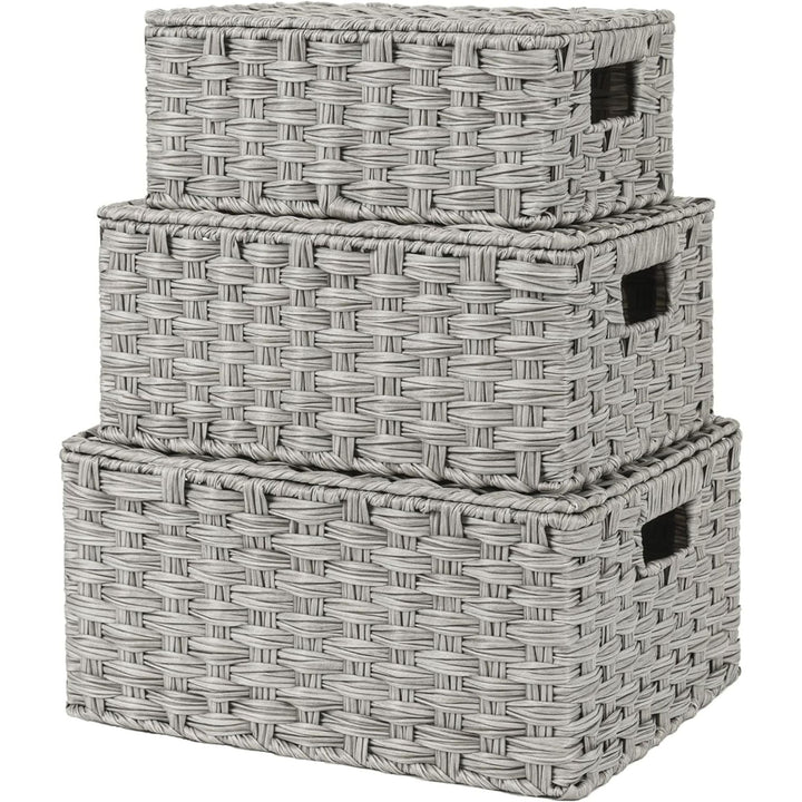 Handwoven Storage Baskets Set