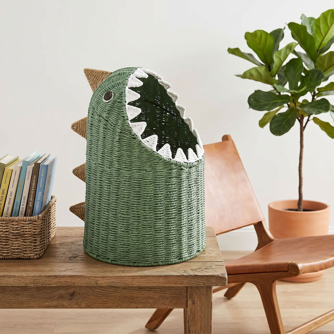 Animal-shaped toy basket