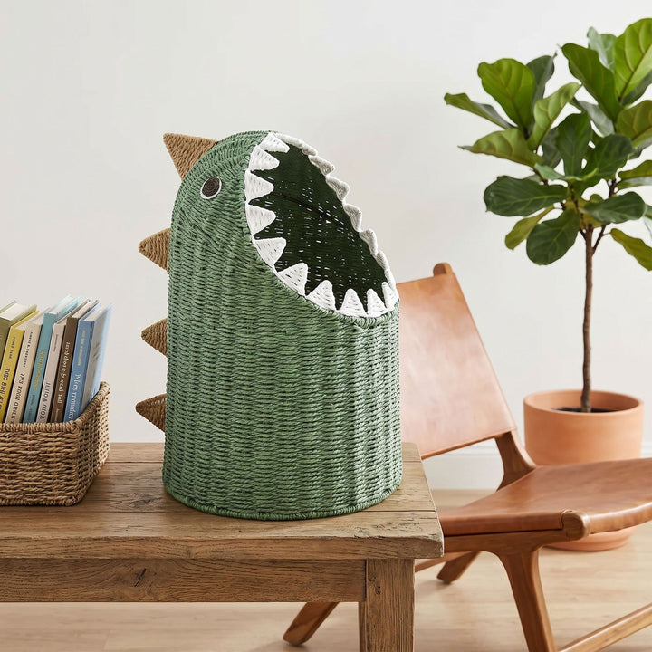 Animal-shaped toy basket