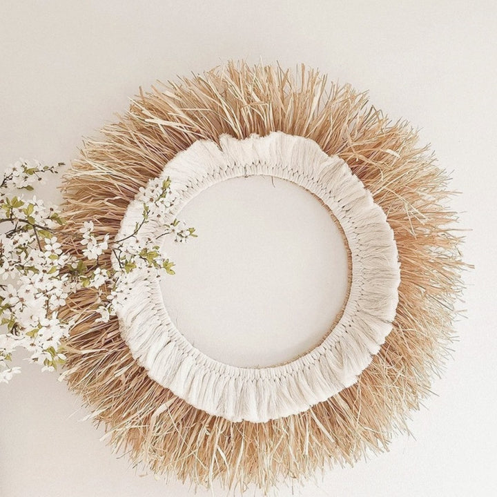 Decorative wall mirror in sunray design