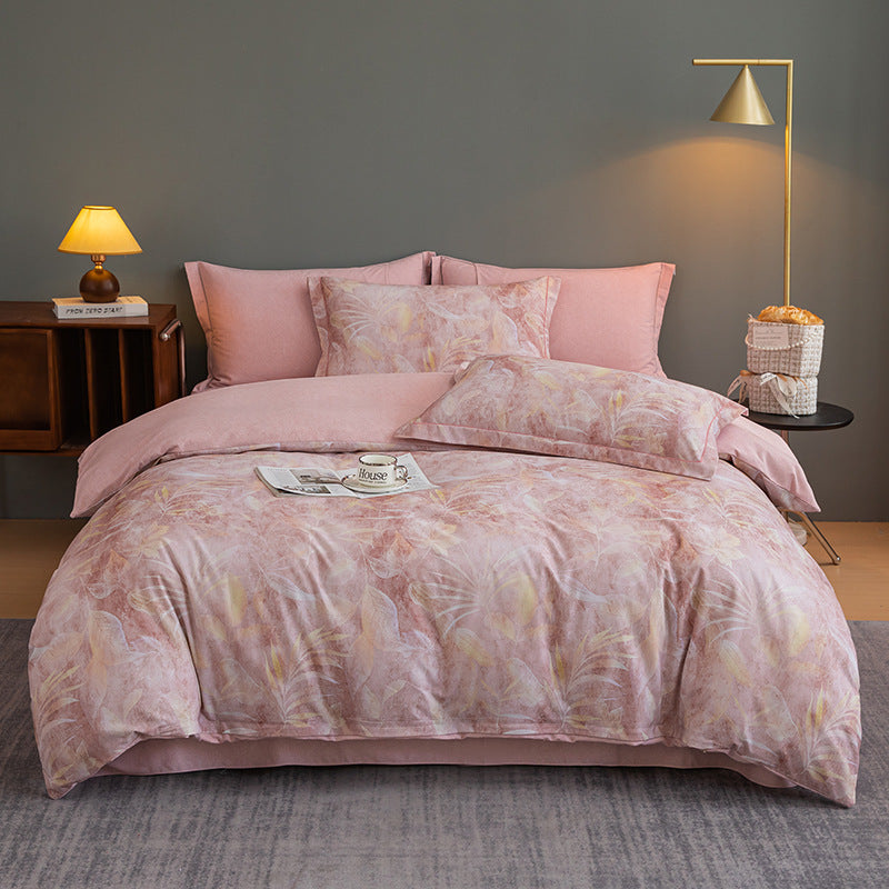 Nature-Inspired Botanical Print Duvet Cover Set