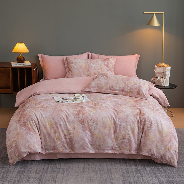 Nature-Inspired Botanical Print Duvet Cover Set
