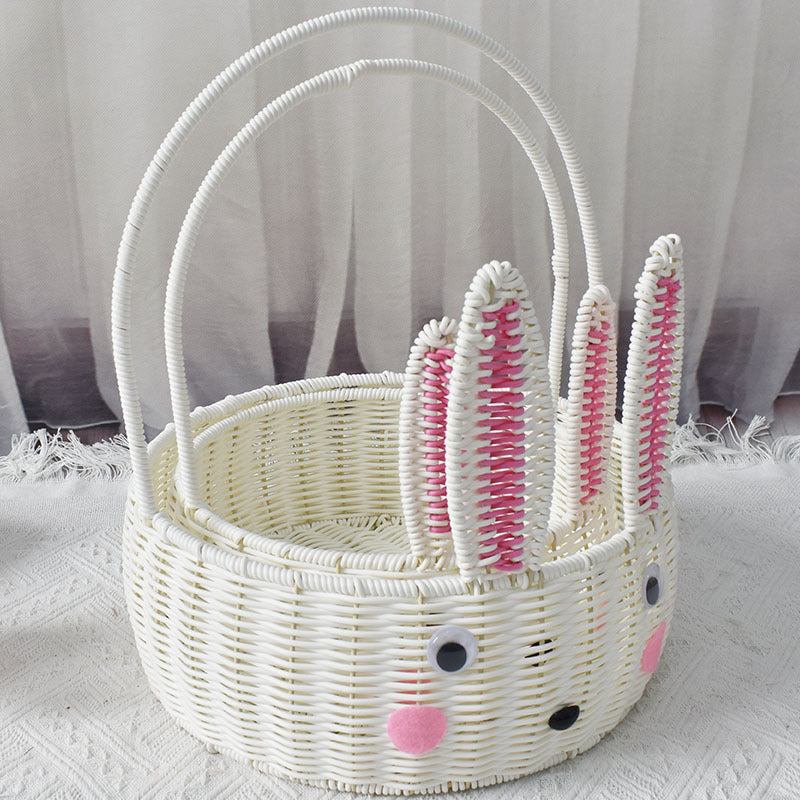 Bunny-Shaped Decorative Storage Basket