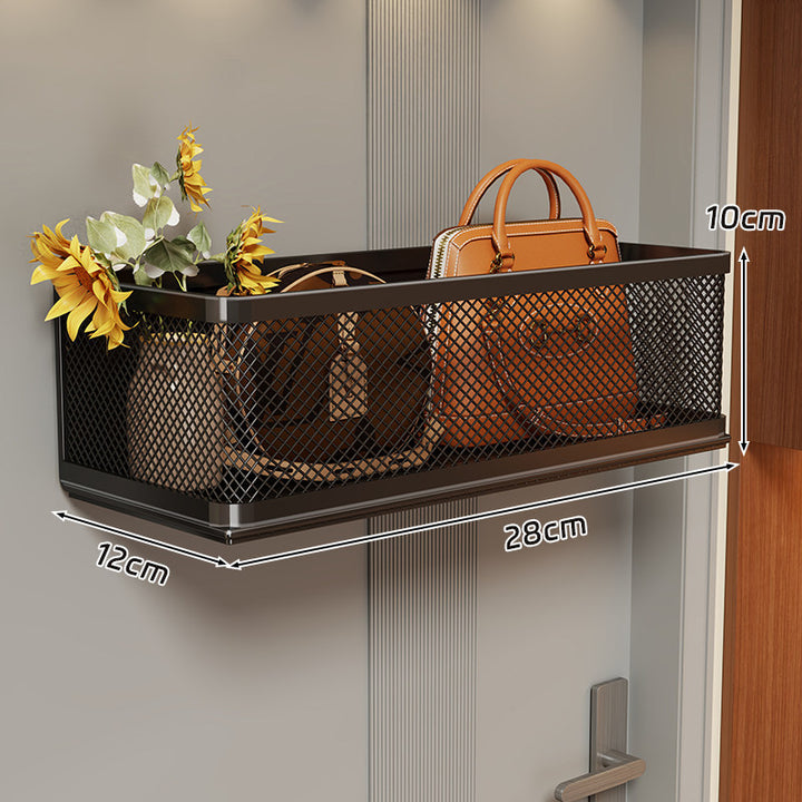 Wall-Mounted Mesh Storage Basket