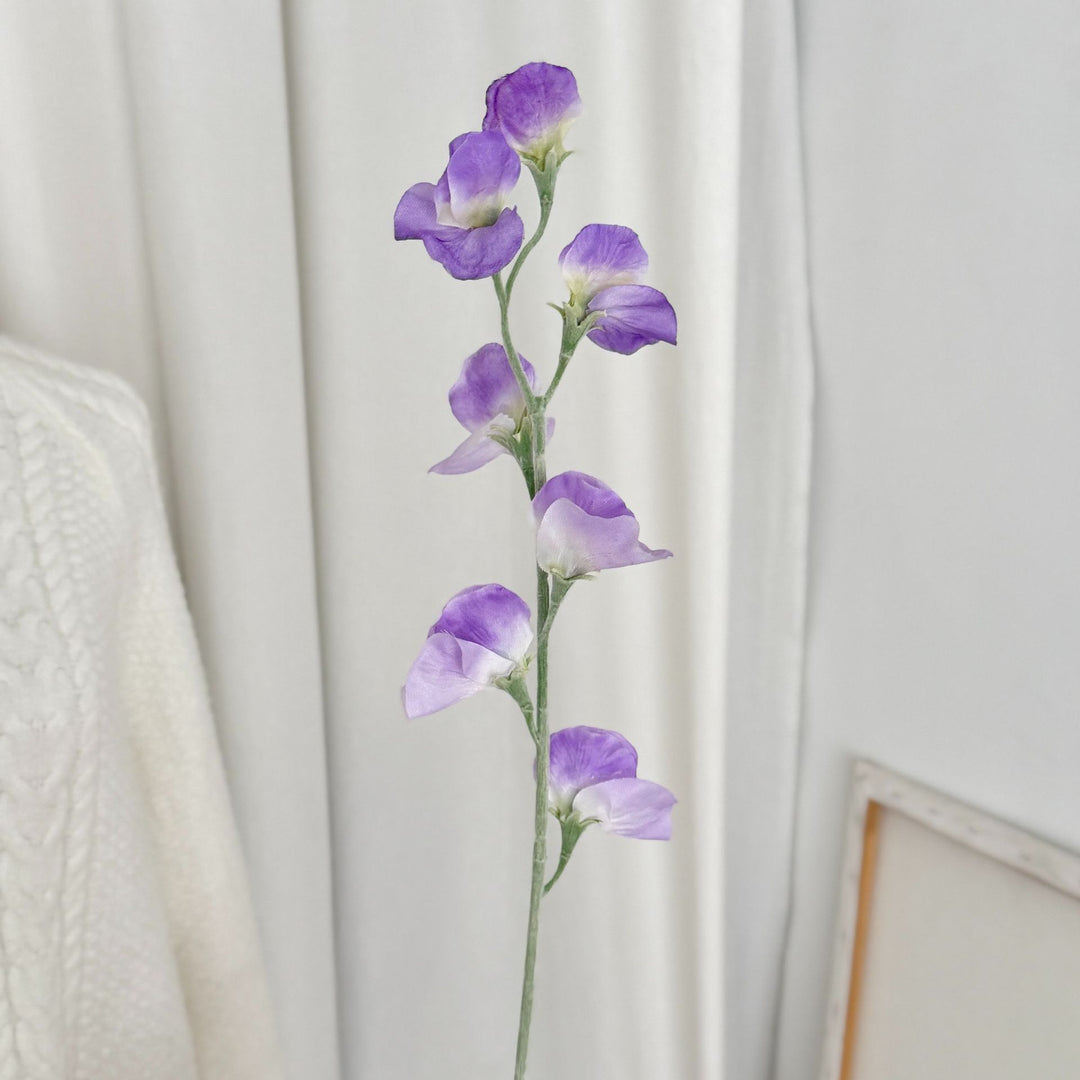 Elegant Faux Sweet Pea Stem