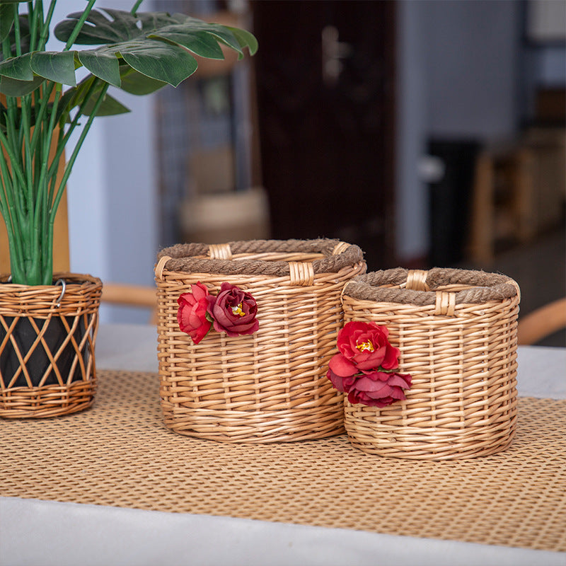 Decorative Handmade Woven Flower Pot