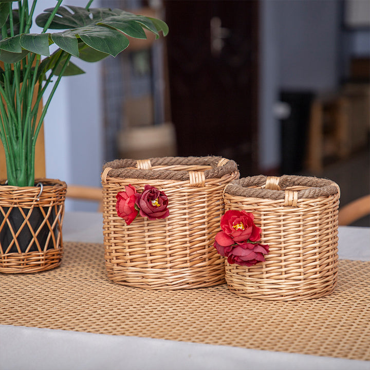 Decorative Handmade Woven Flower Pot