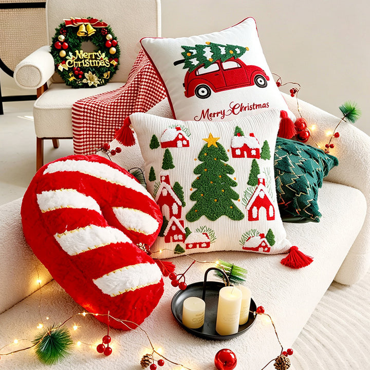 Decorative Christmas Throw Pillow for Festive Home Decor