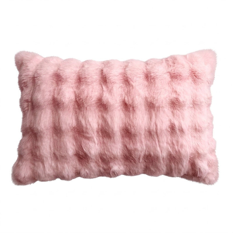 Plush Textured Decorative Cushion