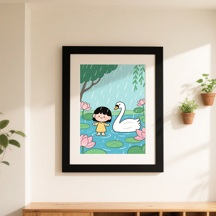 Charming Illustrated Nature Art Frame