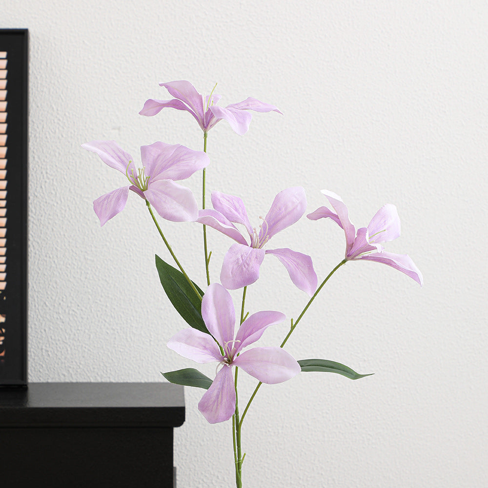Artificial orchid flower branch with delicate flowers