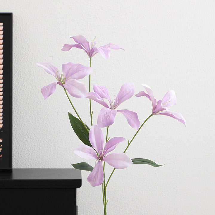 Artificial orchid flower branch with delicate flowers
