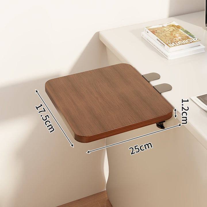Compact Foldable Clip-On Desk-Edge Shelf
