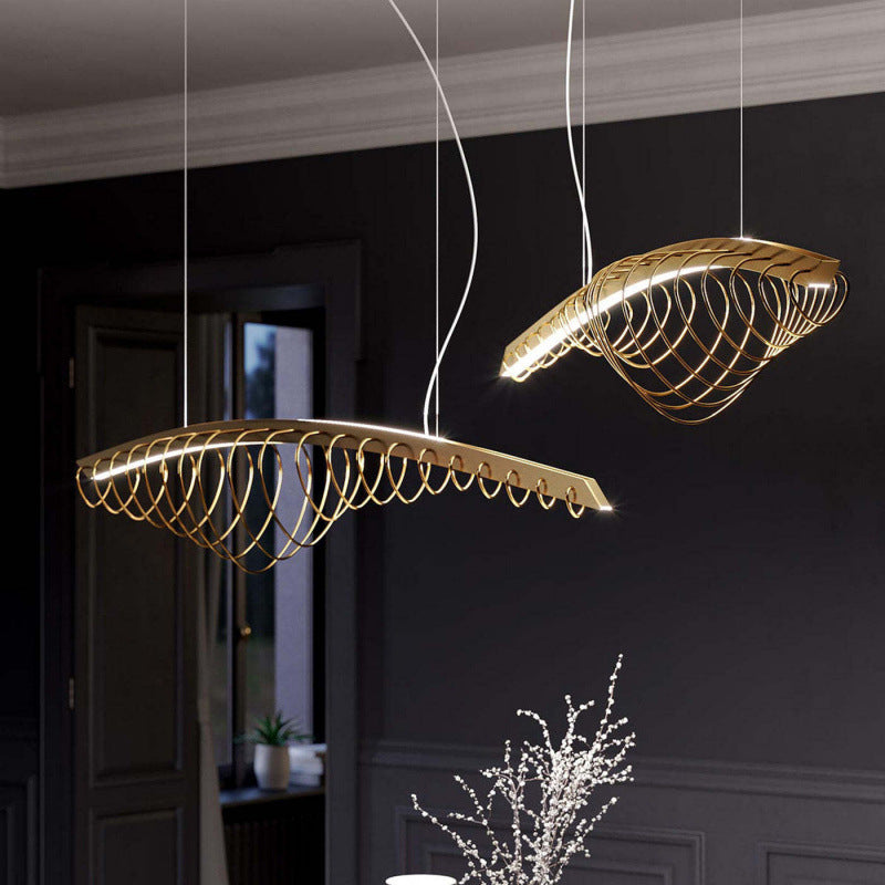 Artistic abstract pendant light