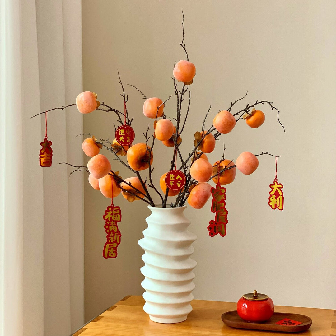 Decorative Artificial Persimmon Branch