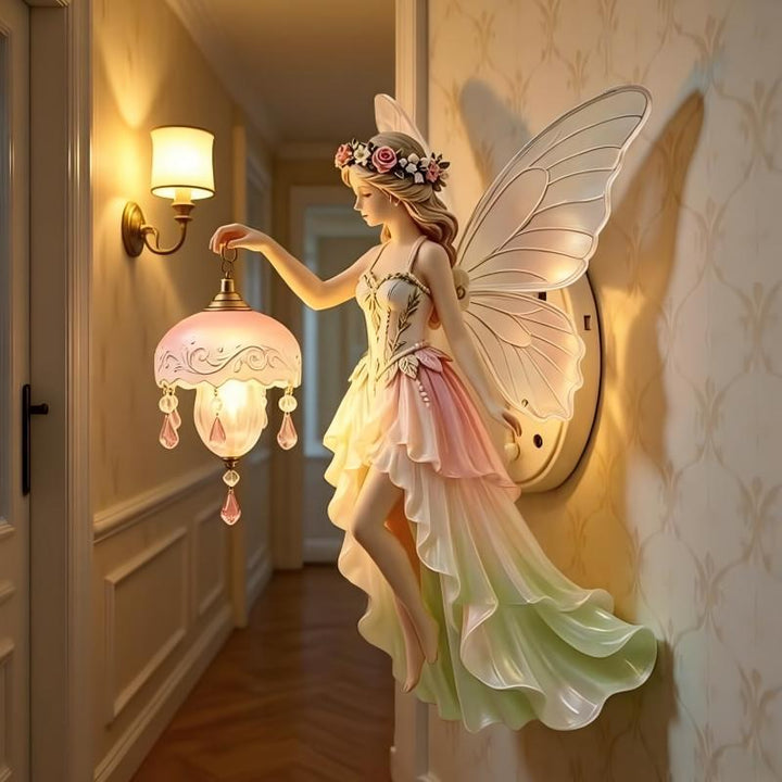 Decorative fairy figure with LED light