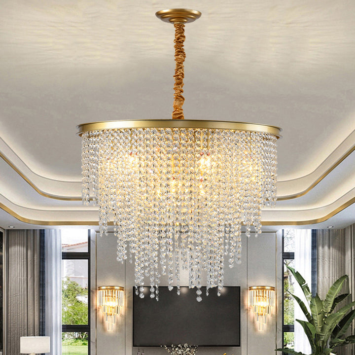 Crystal Drop Pendant Chandelier