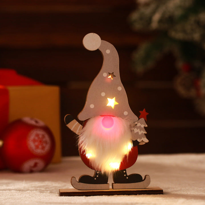 Decorative Christmas gnome with LED lighting