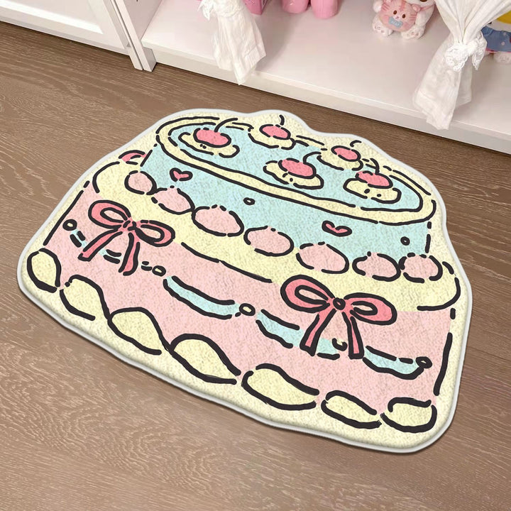 Children's Playful Cat-Shaped Area Mat