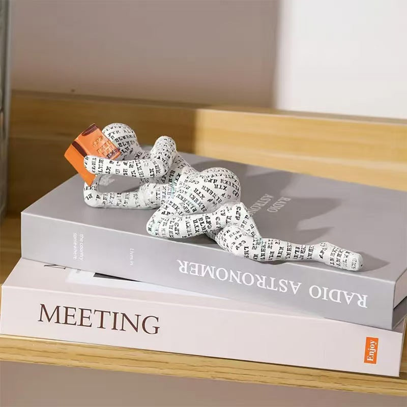 Relaxed Reading Figurine