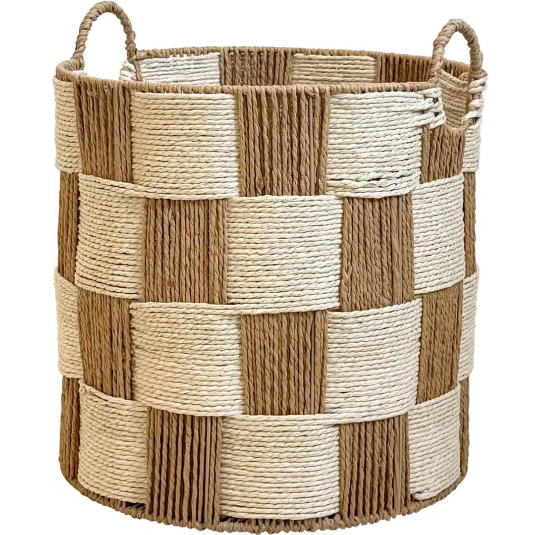 Storage basket with handles