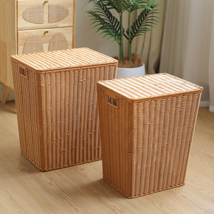 Elegant Handwoven Laundry Basket