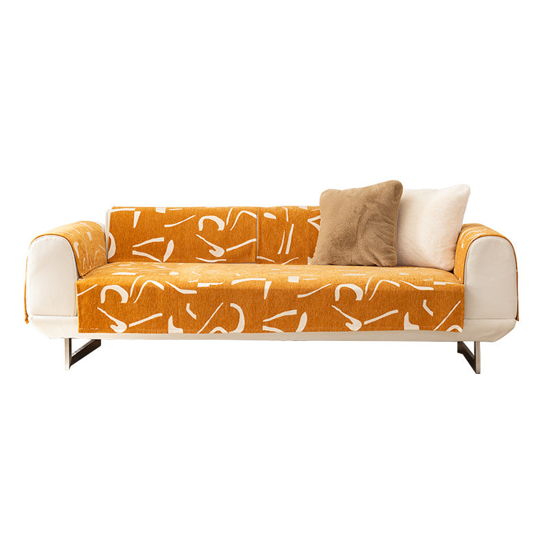 Sofa cover and throw blanket