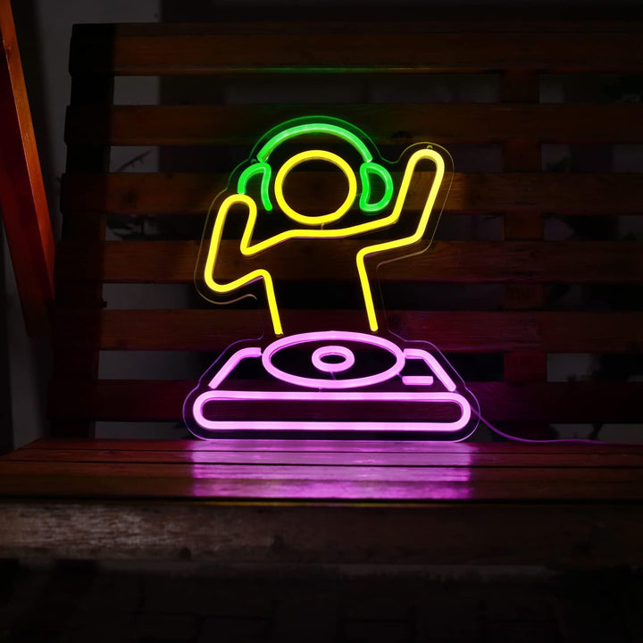 Cute Cartoon Mushroom Neon LED Wall Light with Acrylic Back