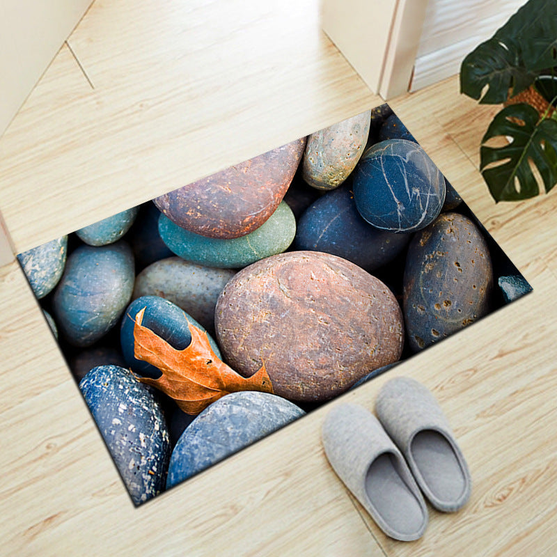 Stone-Inspired Decorative Floor Mat