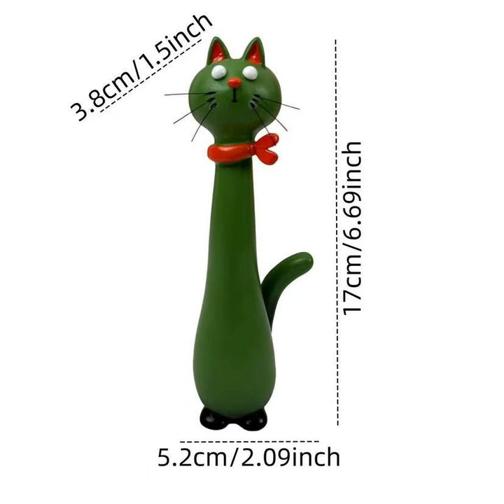 Decorative cat figurine in elegant style