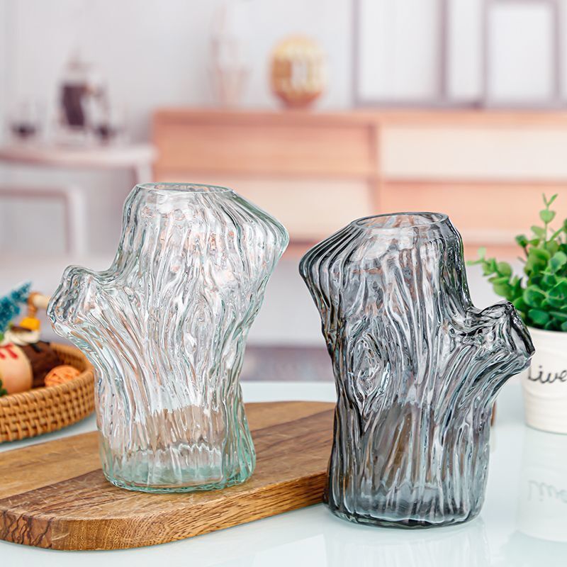 Artistic Textured Glass Vase