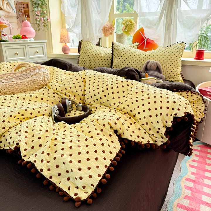 Playful Polka Dot Duvet Cover Set