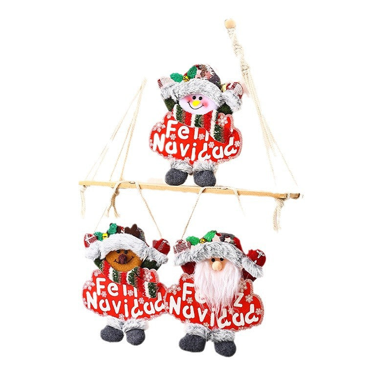 Festive Christmas tree decoration with snowman motif