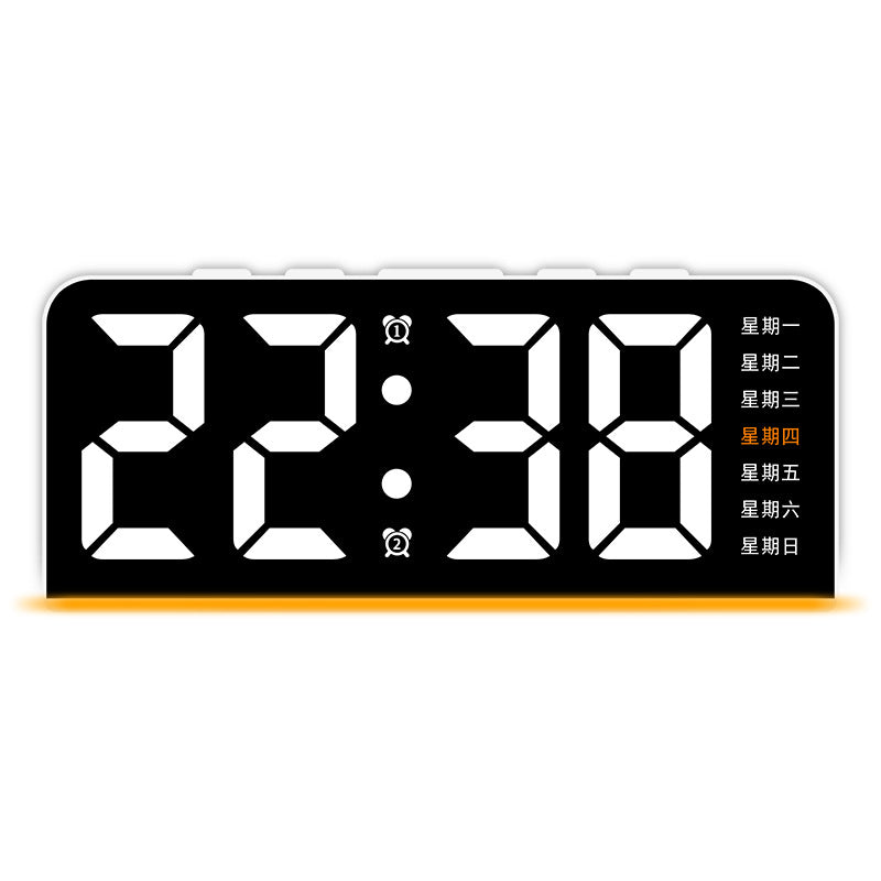 Digital multifunction alarm clock with LED display and alarm function