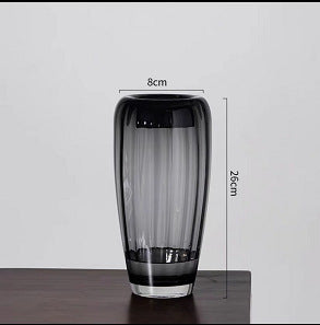 Elegant Vertical Glass Vase