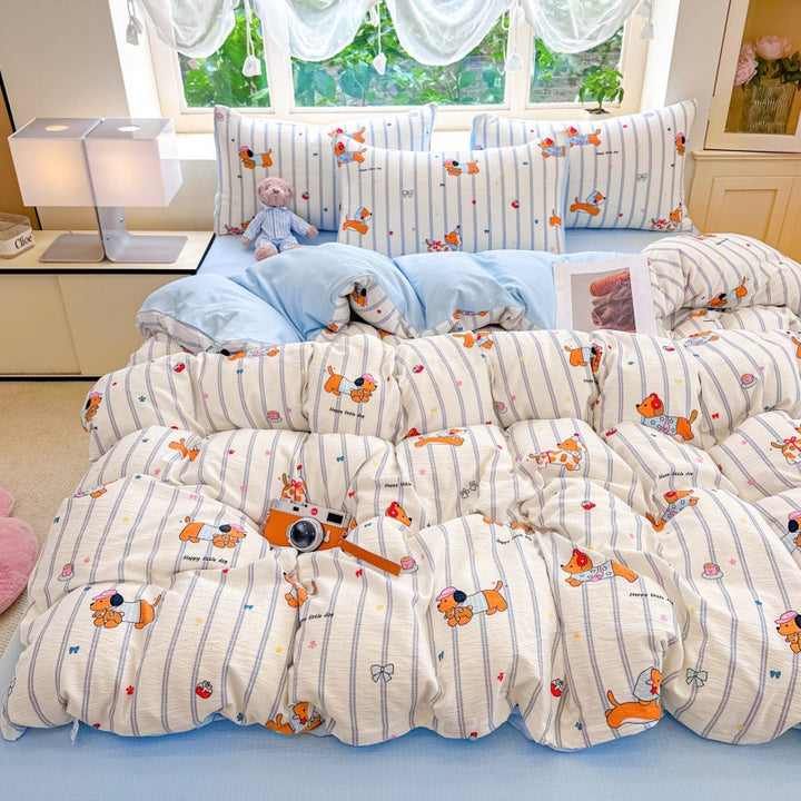 Playful Cartoon-Themed Comforter Set