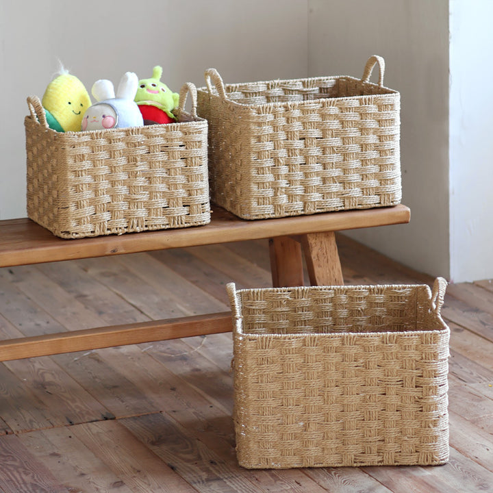 Handwoven storage basket