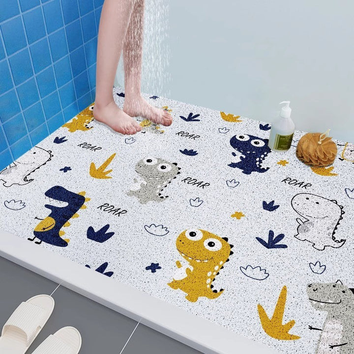 Fun Dinosaur-Themed Bathroom Mat