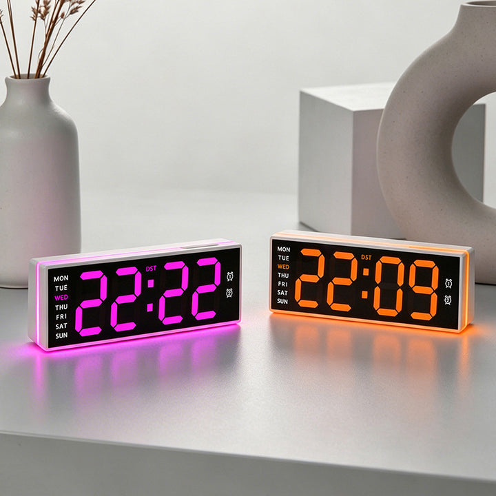 Digital Alarm Clock with Multifunctional Display