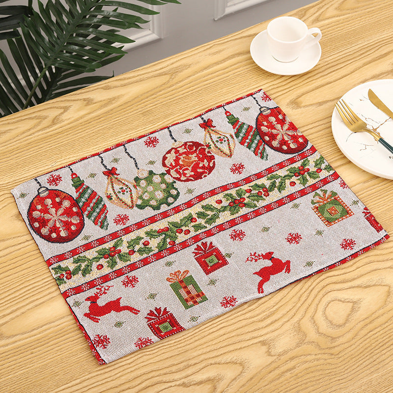 Festive tablecloth with Christmas motifs