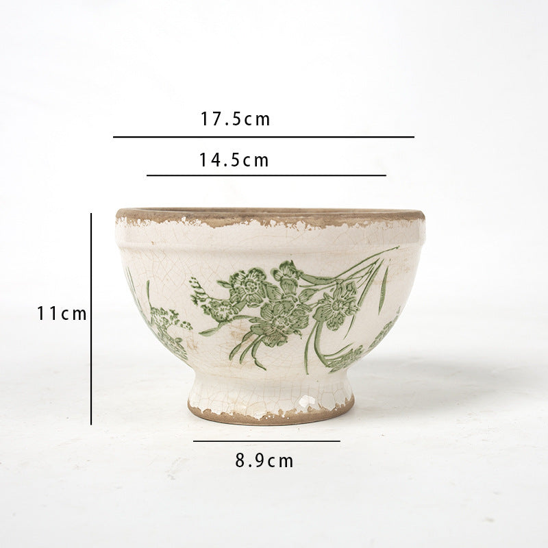Floral Ceramic Planter