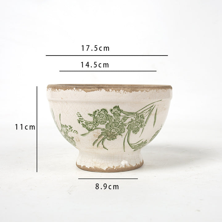 Floral Ceramic Planter