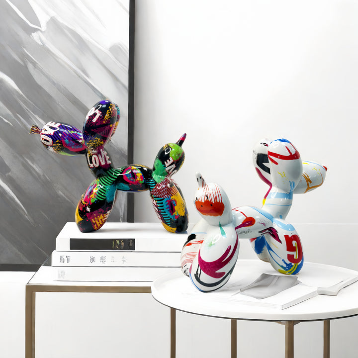 Colorful Balloon Dog Sculpture