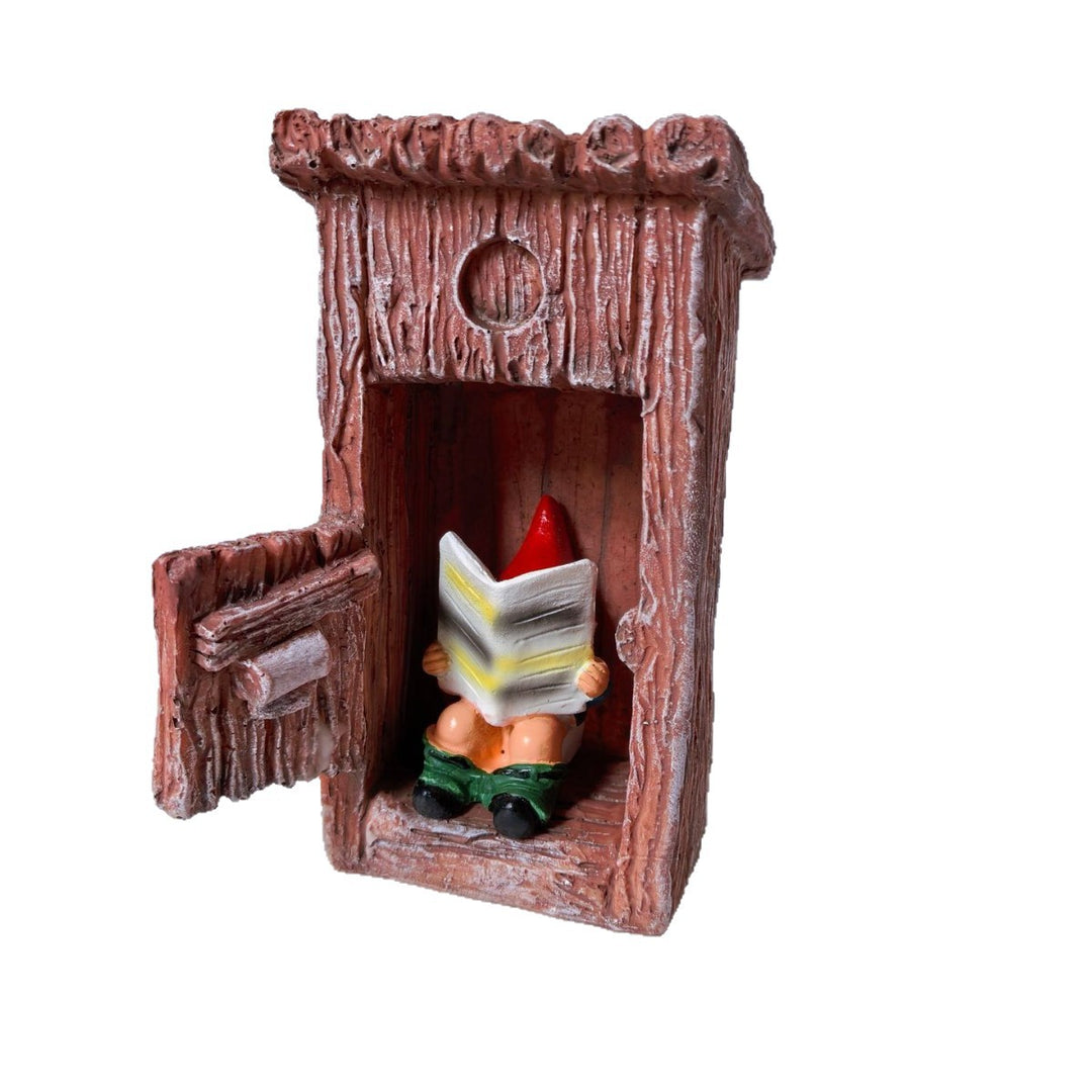 Whimsical Reading Gnome Figurine