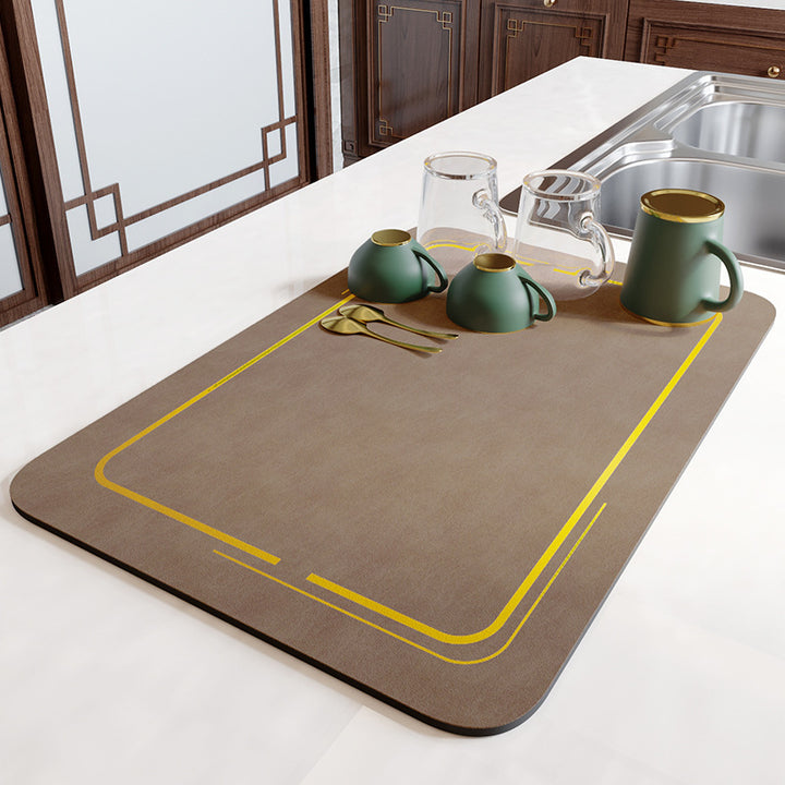 Vintage Mosaic Kitchen Counter Mat