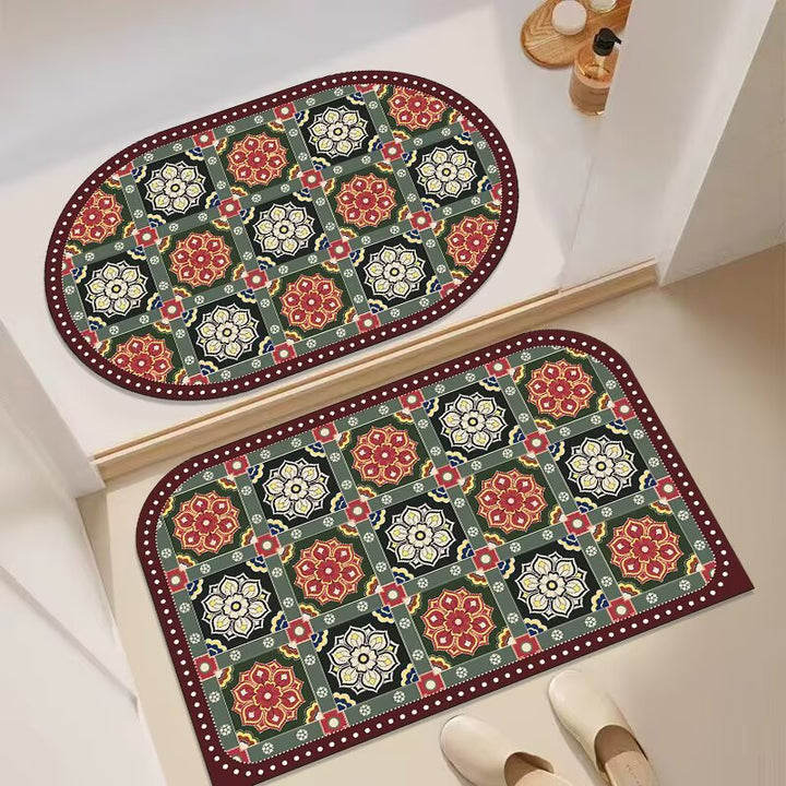 Decorative Floral Entryway Mat
