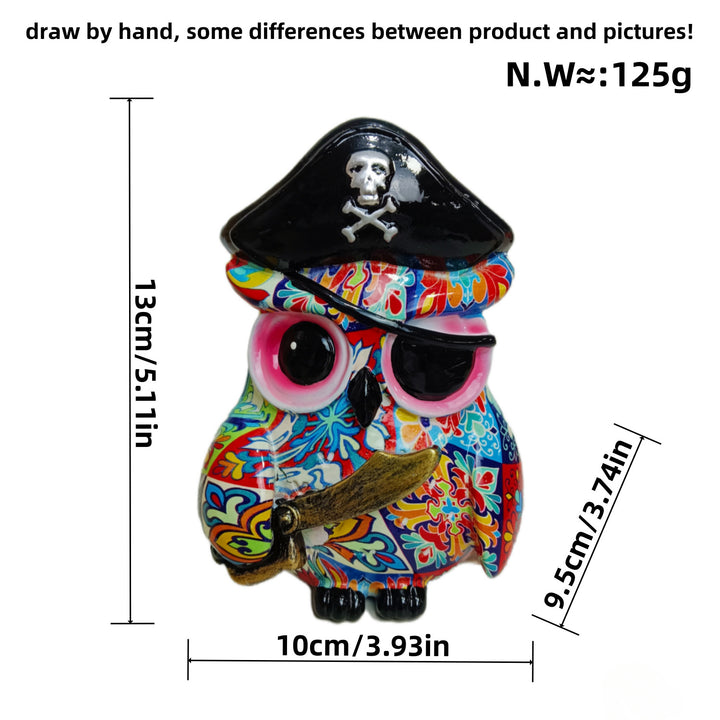 Artistic owl figure in maritime design